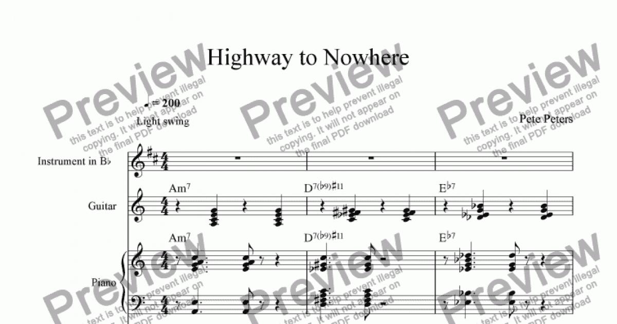road to nowhere ozzy chords
