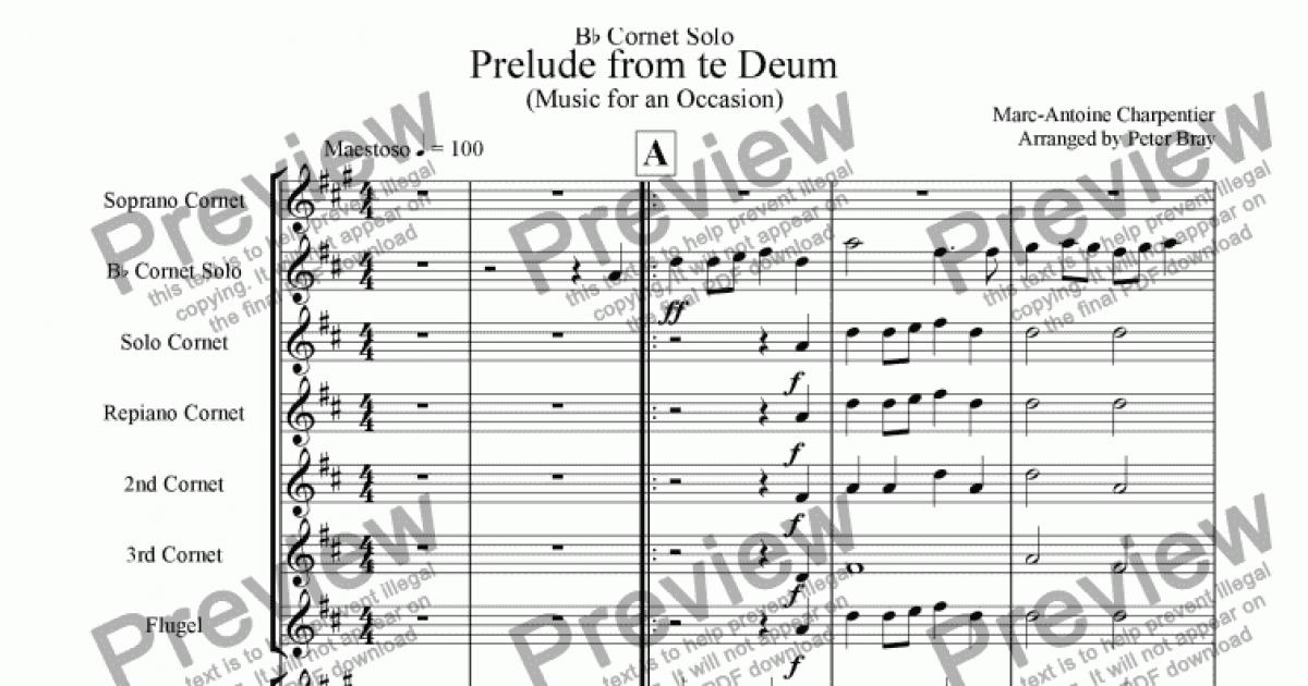 Prelude From Te Deum - Download Sheet Music Pdf File