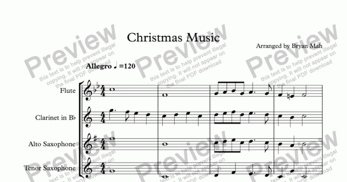 Christmas Music - Download Sheet Music PDF file