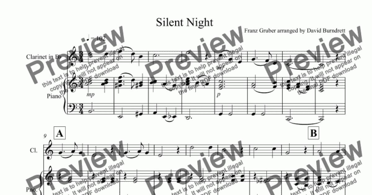 Silent Night for and Piano Download Sheet Music PDF file