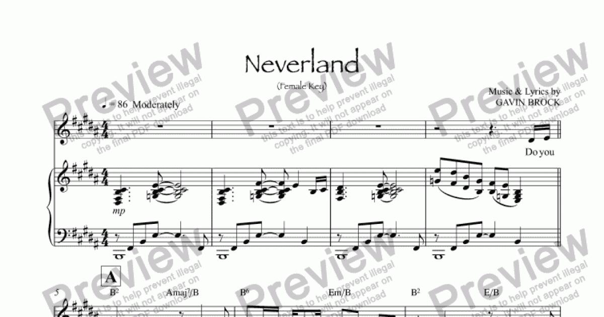 zendaya neverland orchestra sheet music