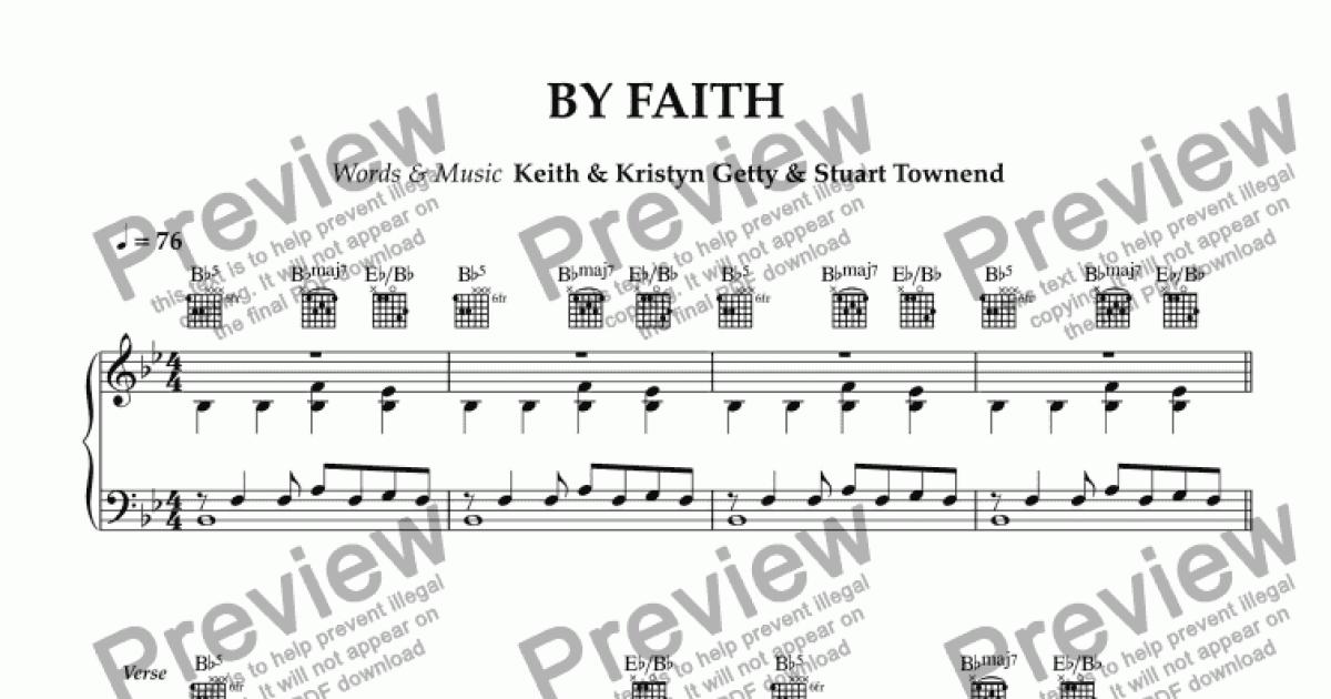 BY FAITH - Download Sheet Music PDF file