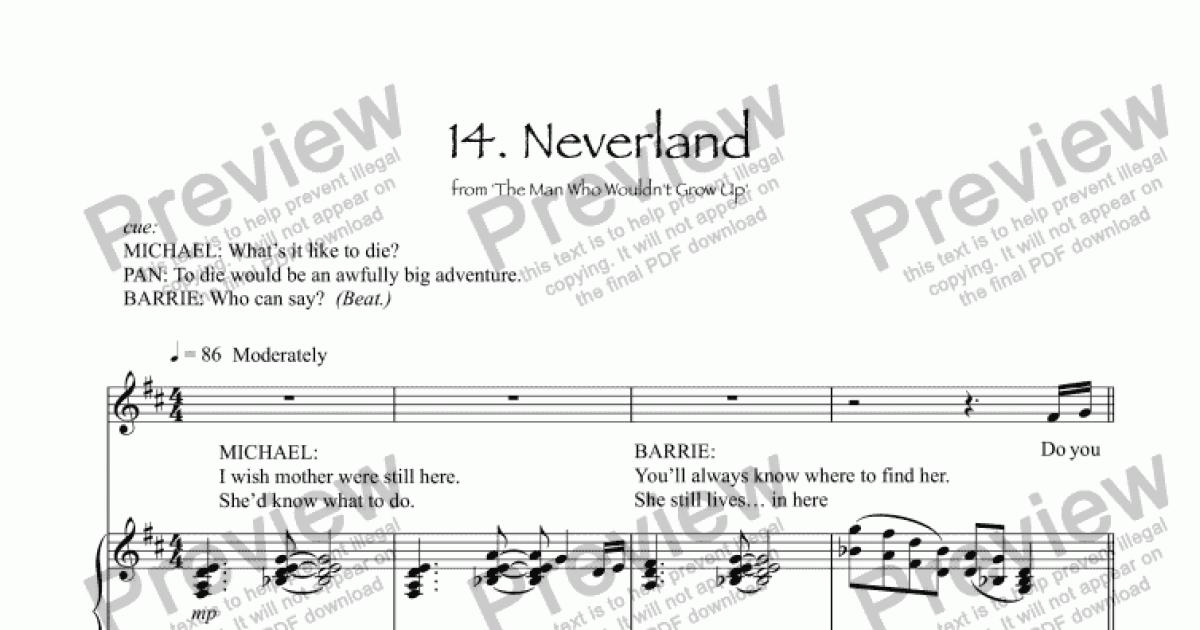 zendaya neverland orchestra sheet music