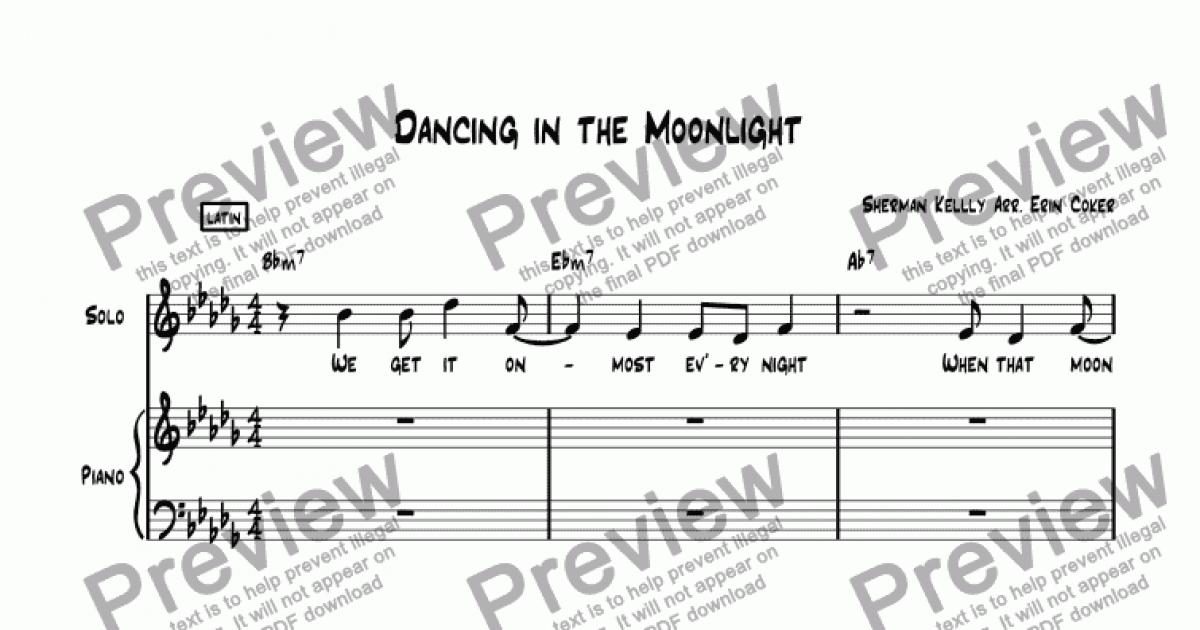 dancing in the moonlight song