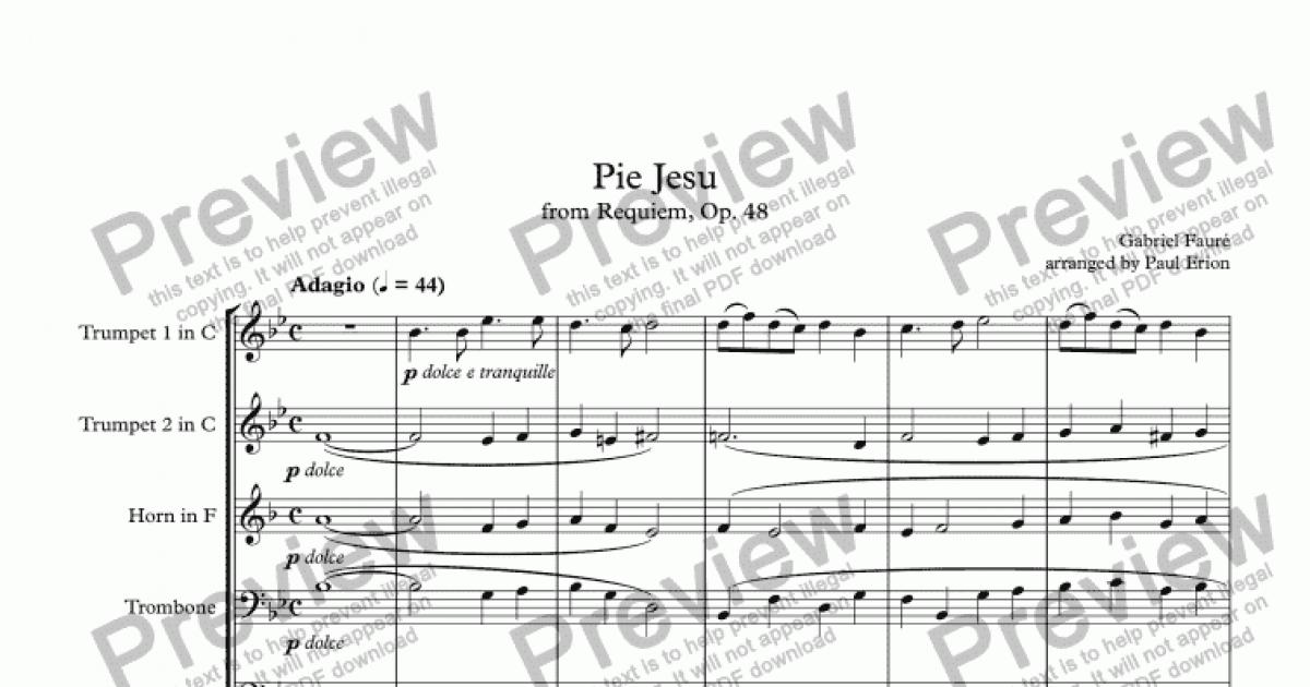 Pie Jesu - Download Sheet Music PDF file