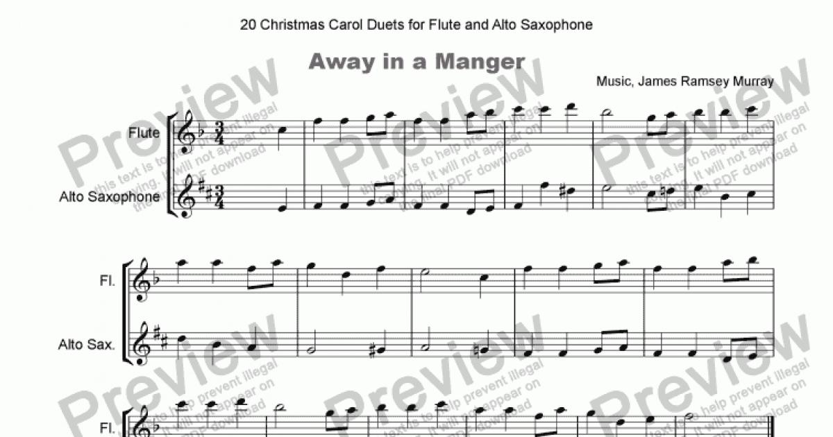 20 Favourite Christmas Carols For Flute And Alto Saxophone Duet Pdf