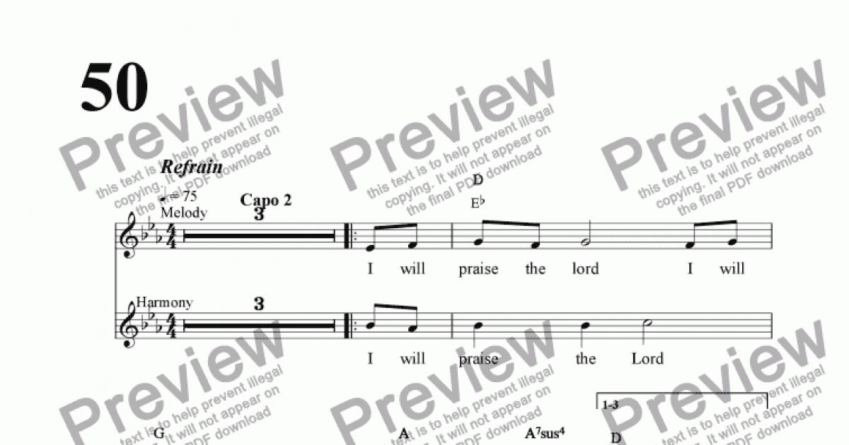 psalm-113-i-will-praise-the-lord-download-sheet-music-pdf-file