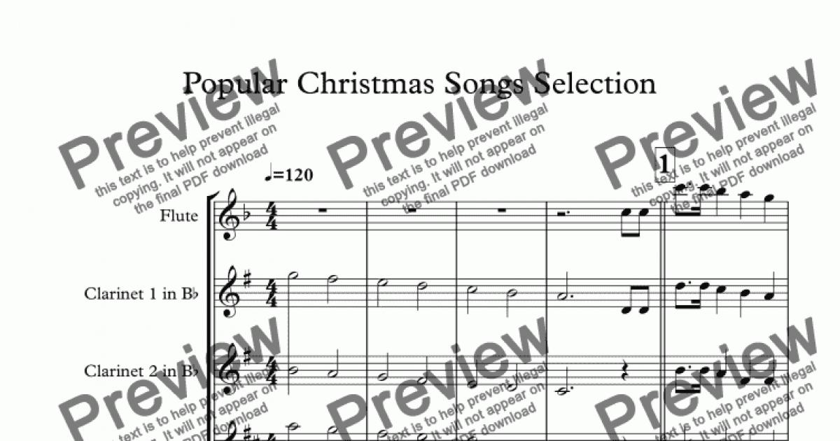 Popular Christmas Songs Selection - Download Sheet Music PDF file