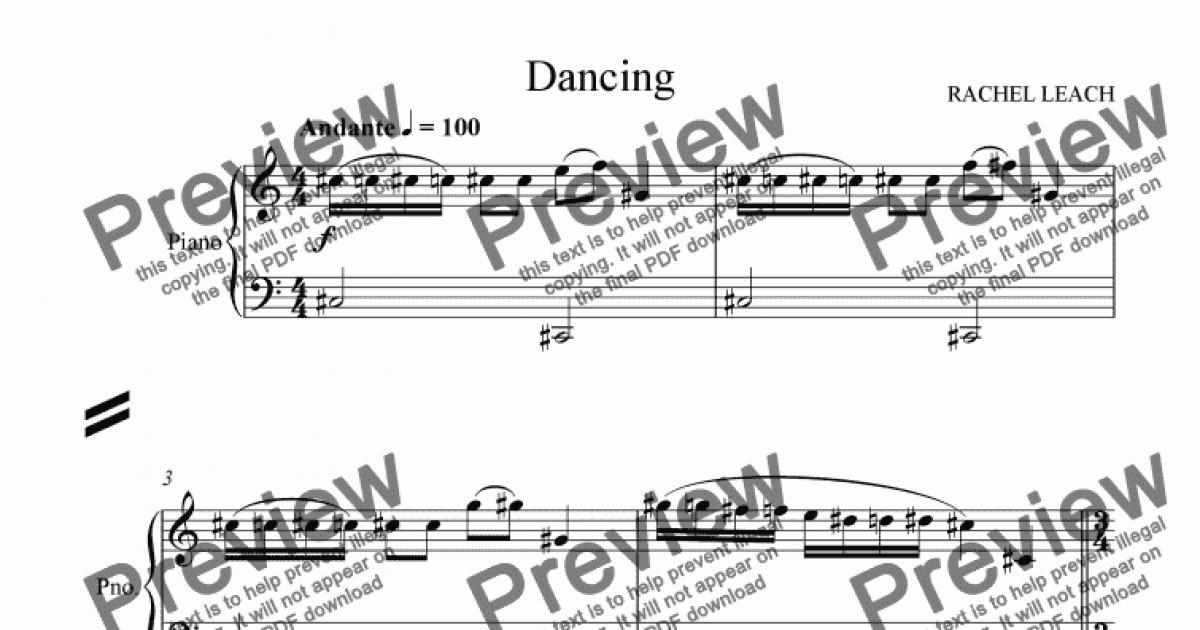dancing line music sheet beginer