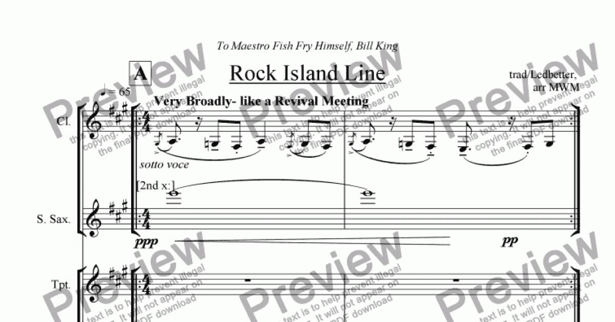 rock island line tab notes