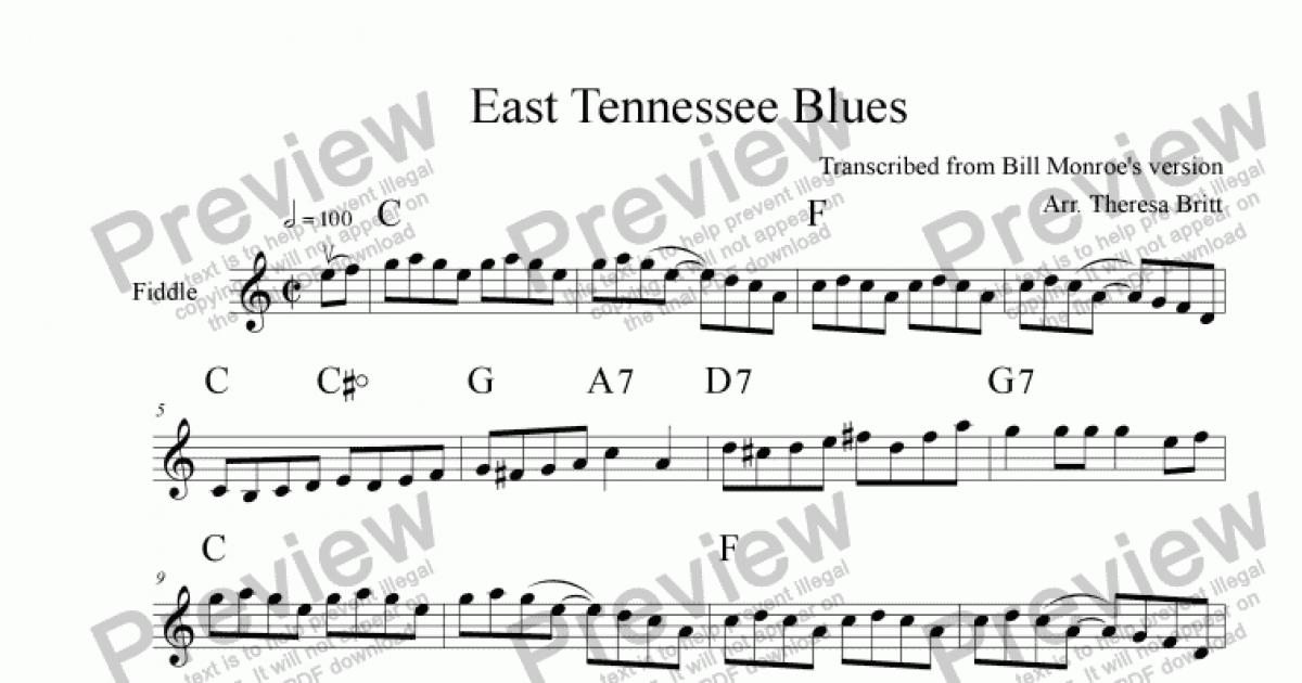 east-tennessee-blues-download-sheet-music-pdf-file