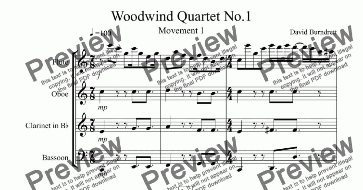 woodwind quartet pdf