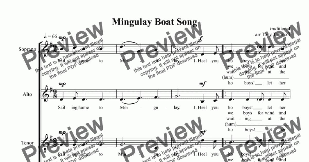 Mingulay Boat Song SATB Download Sheet Music PDF File