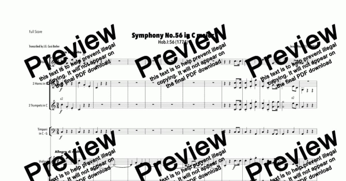 haydn symphony number 56 clipart