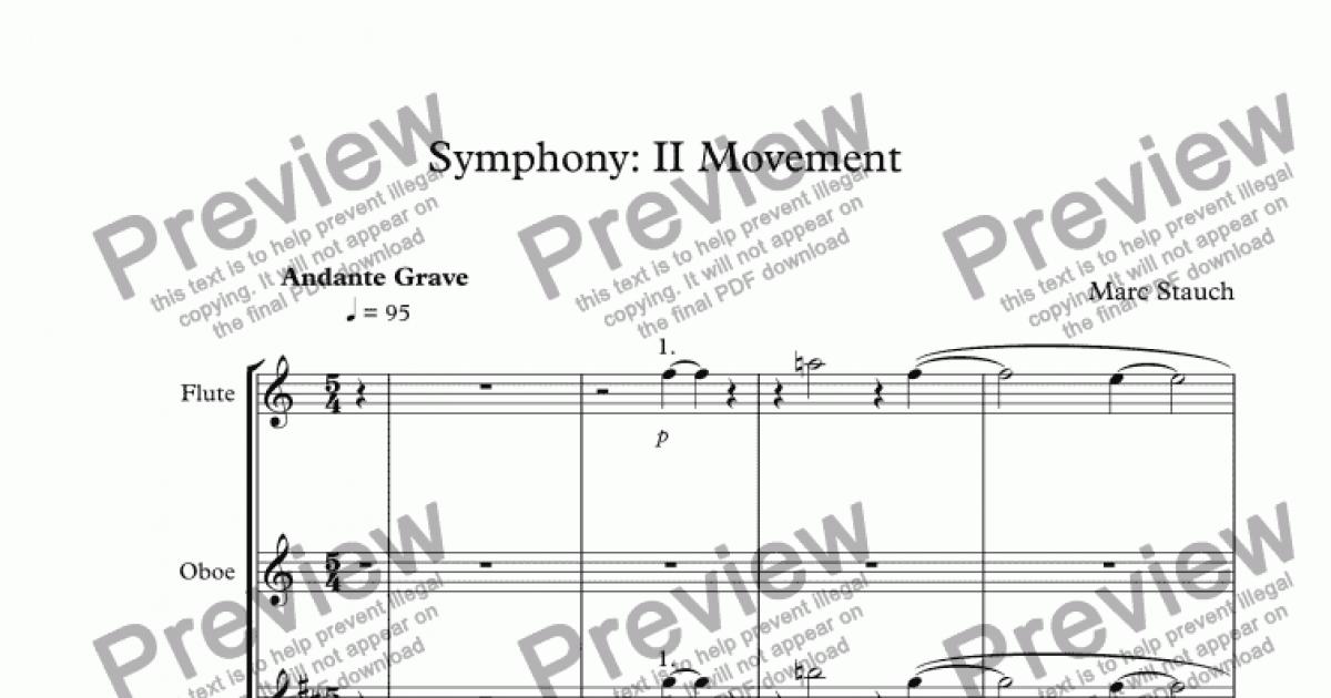 Symphony: 3rd Movement - Download Sheet Music PDF File