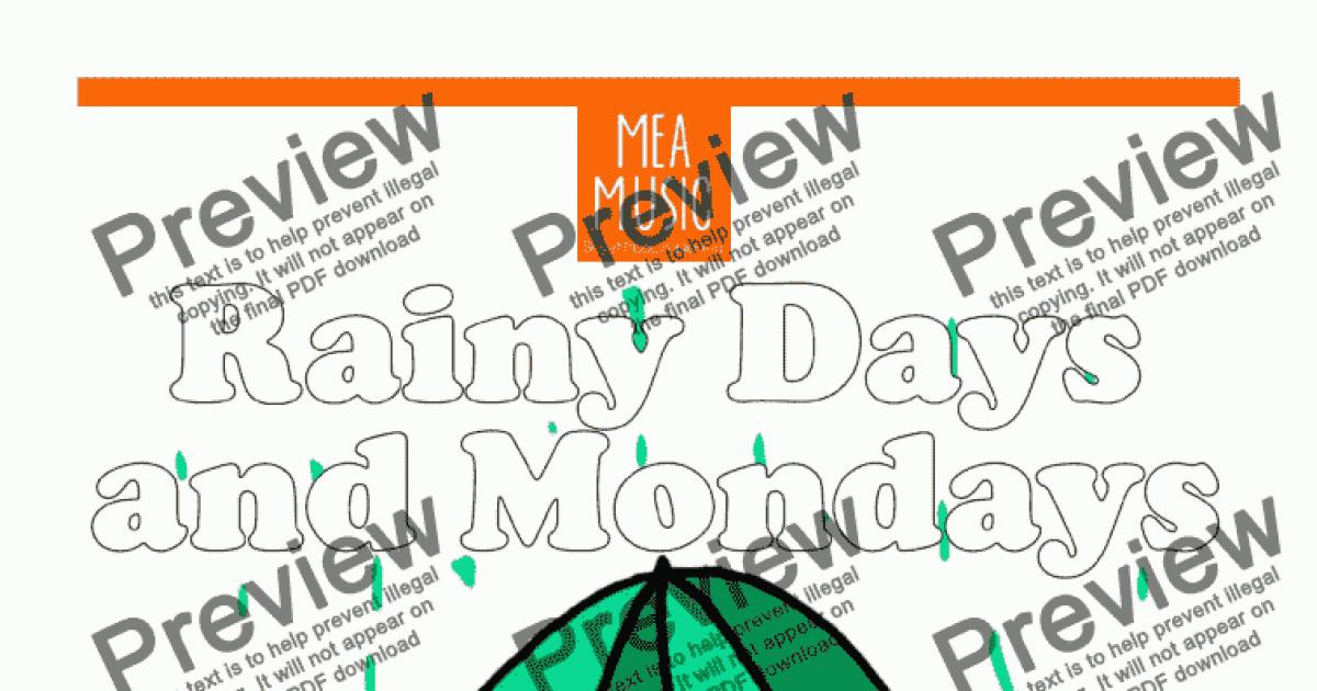 rainy-days-and-mondays-download-sheet-music-pdf-file