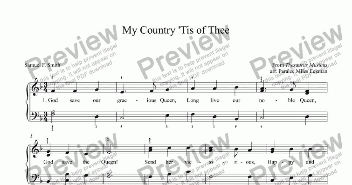 God Save The Queen - Download Sheet Music PDF file