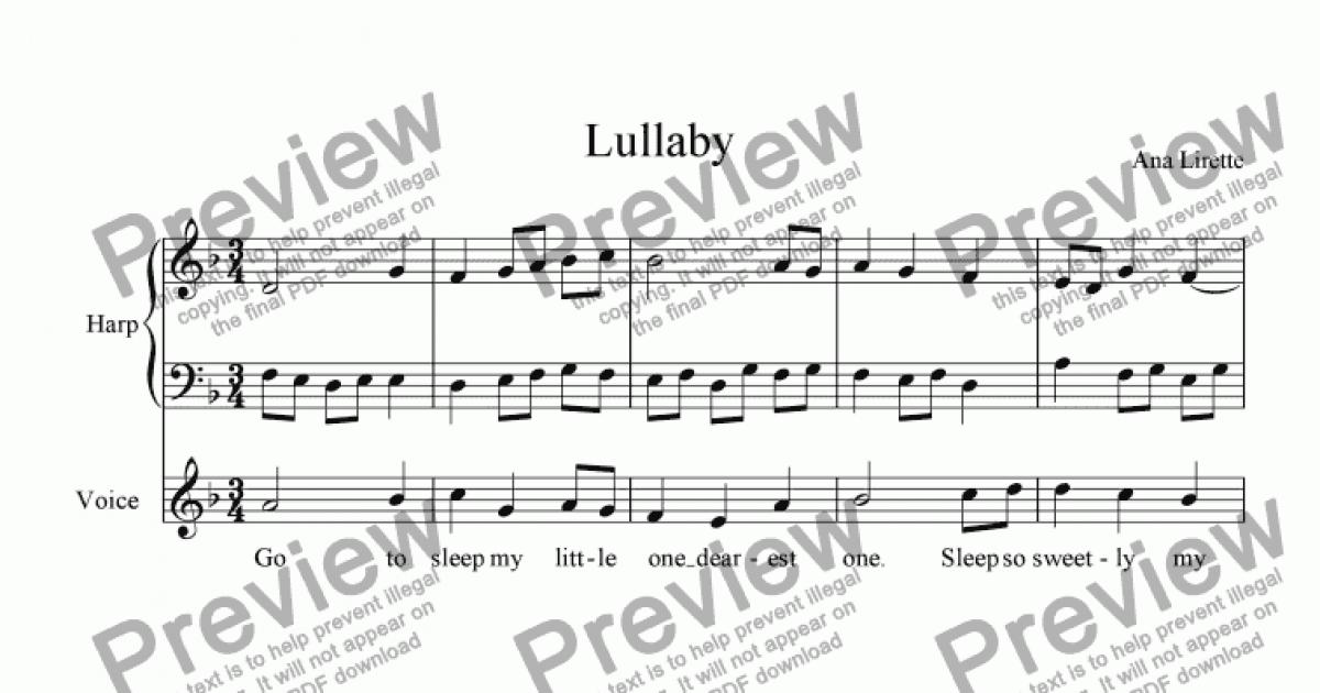 lullaby in ragtime