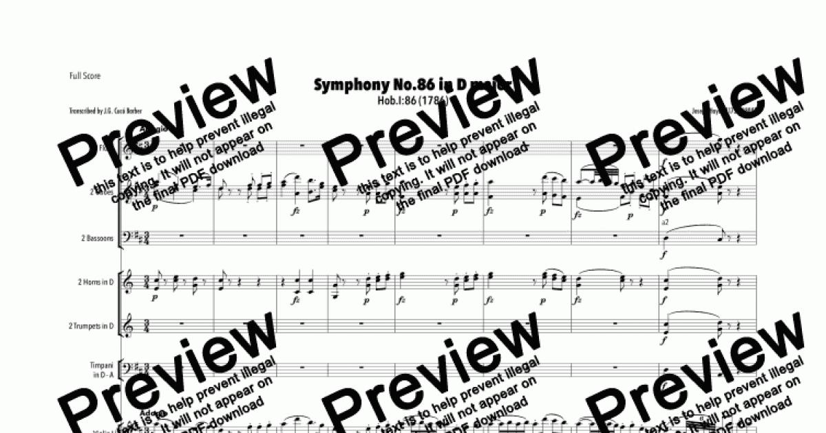 haydn-symphony-no-86-in-d-major-download-sheet-music-pdf-file