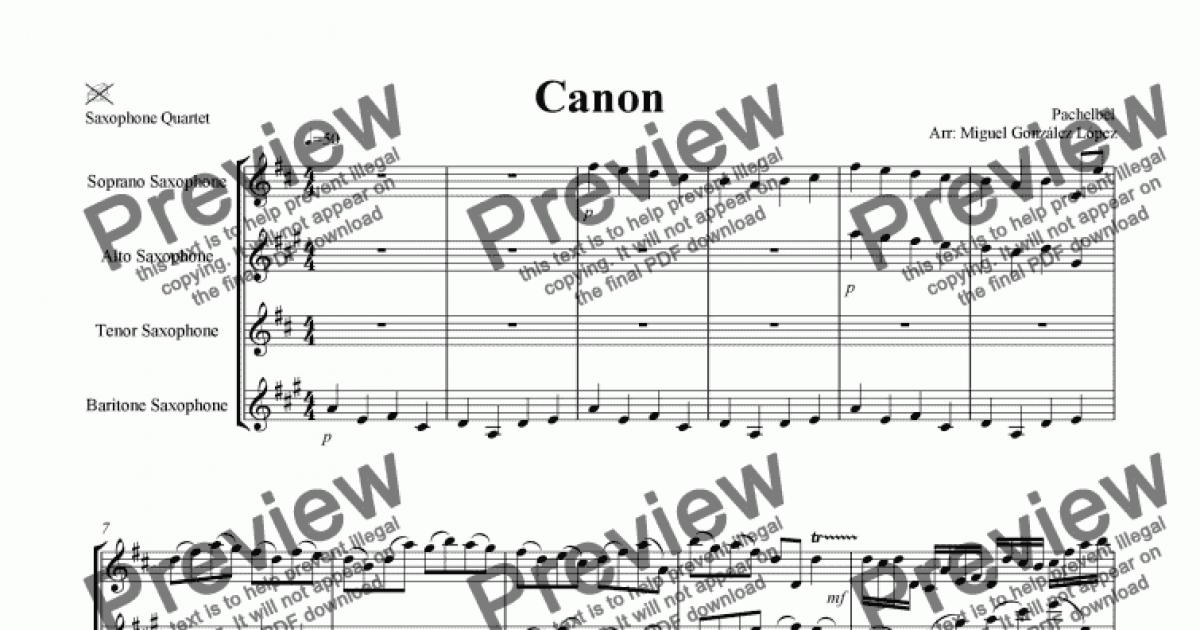 Canon - Download Sheet Music PDF file