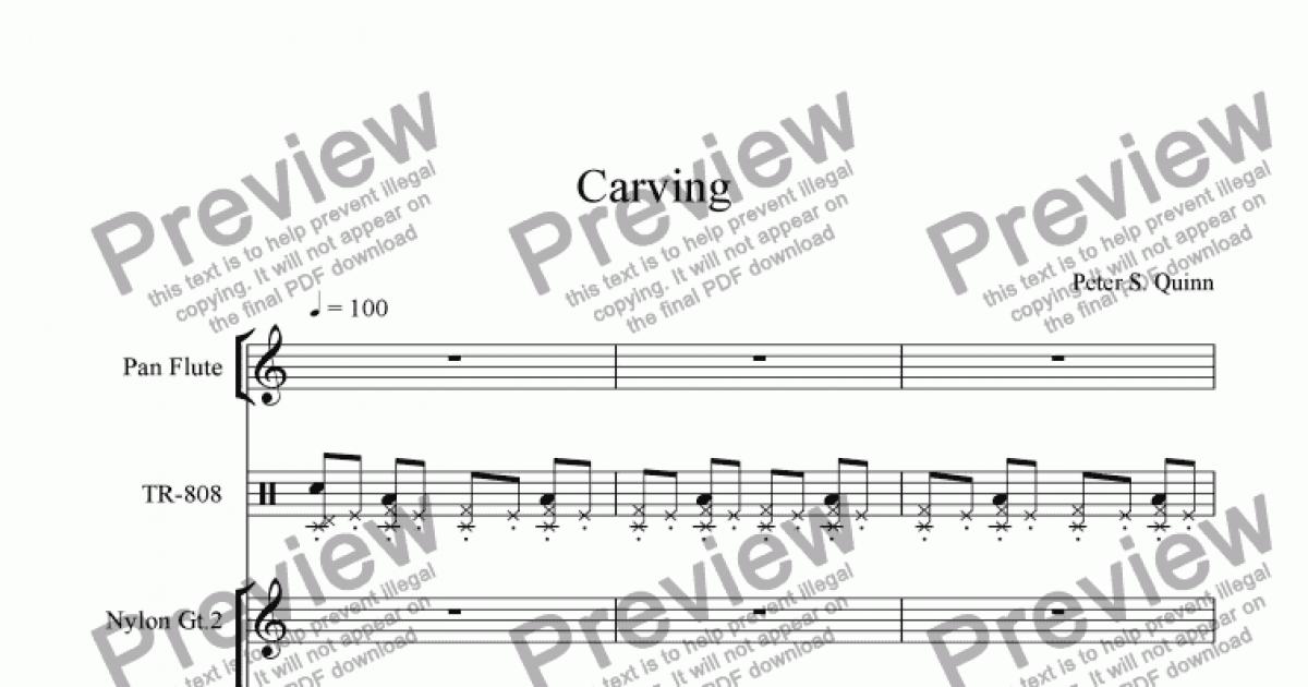 Carving - Download Sheet Music PDF file