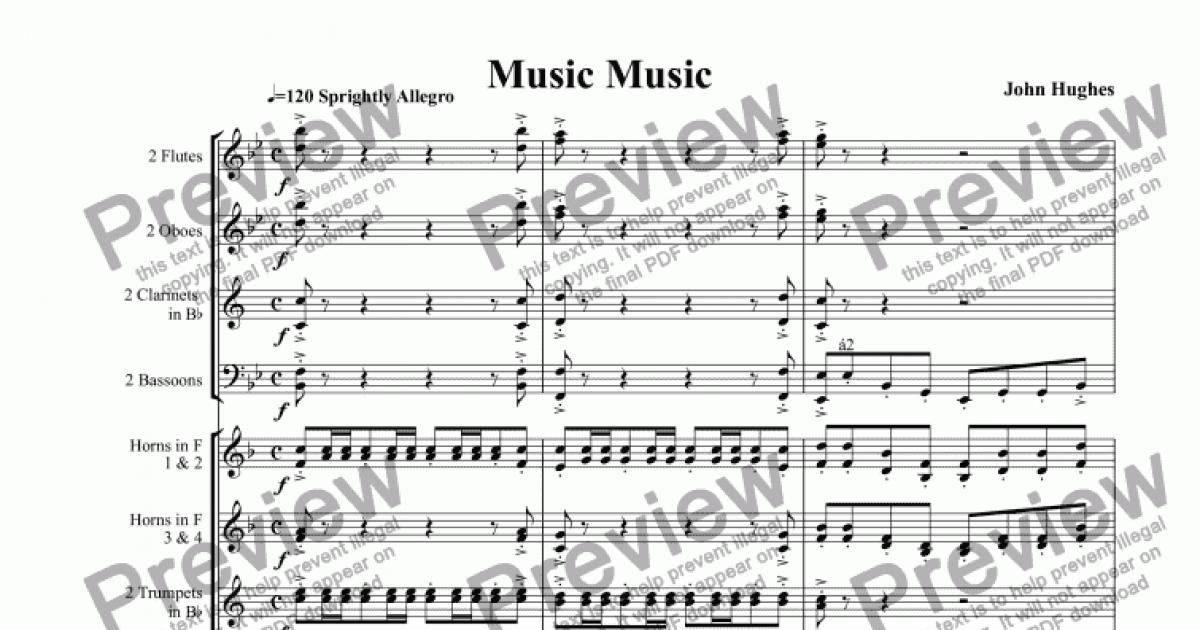 Music Music - Download Sheet Music PDF file