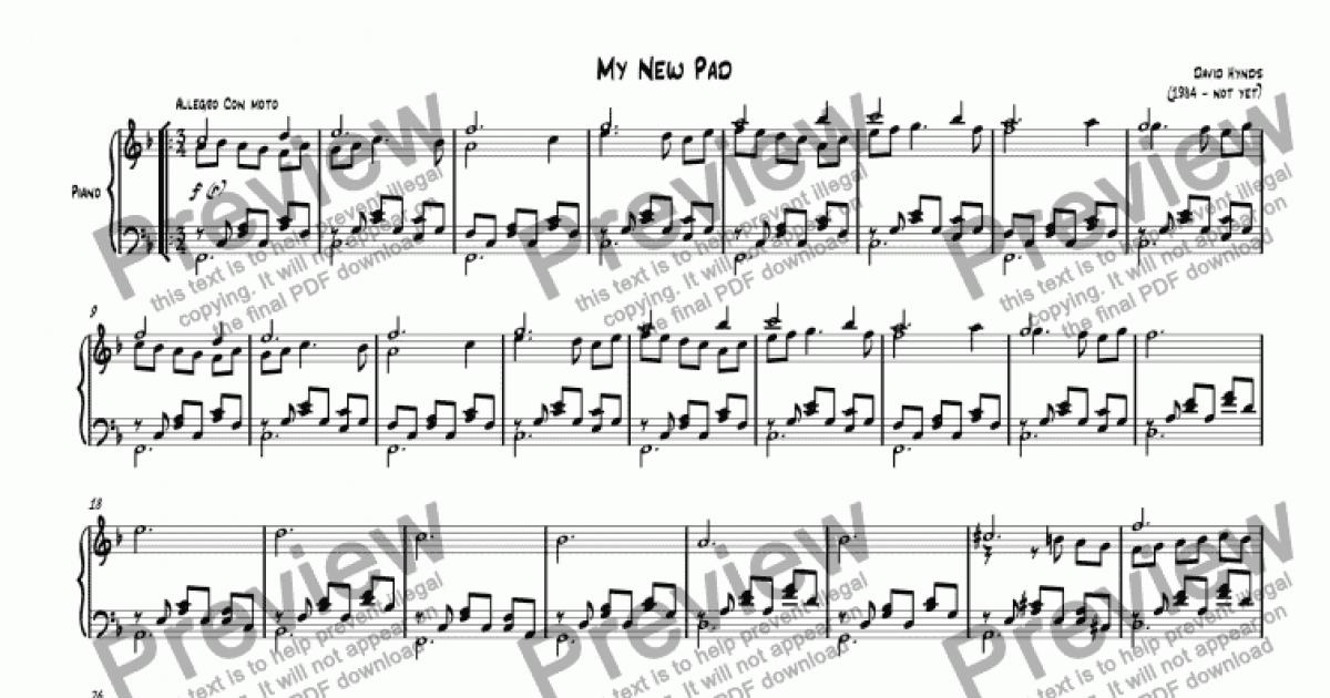 my-new-pad-download-sheet-music-pdf-file