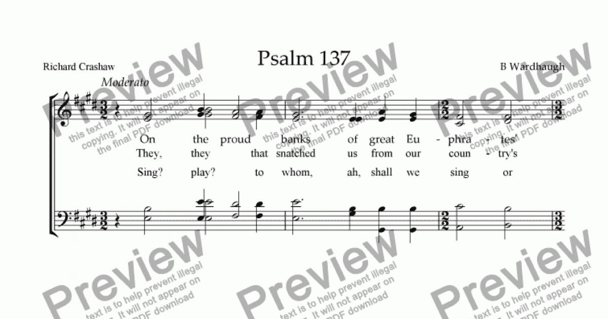 Psalm 137 - Download Sheet Music PDF file