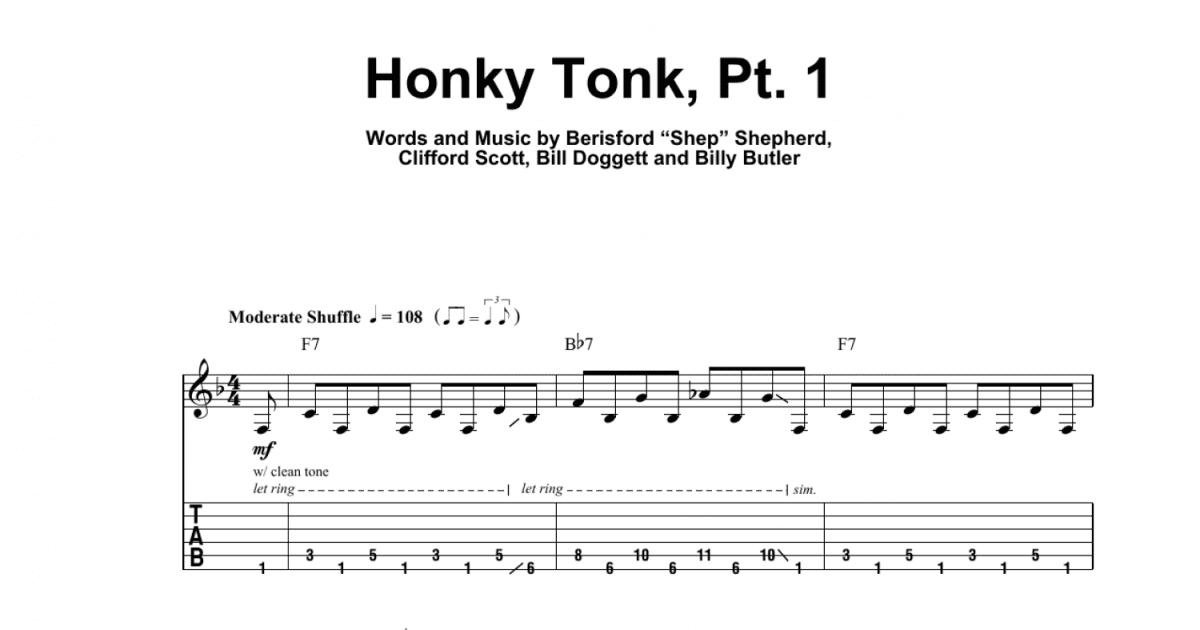 Honky Tonk Solo Lesson - Billy Butler Pt. 1 