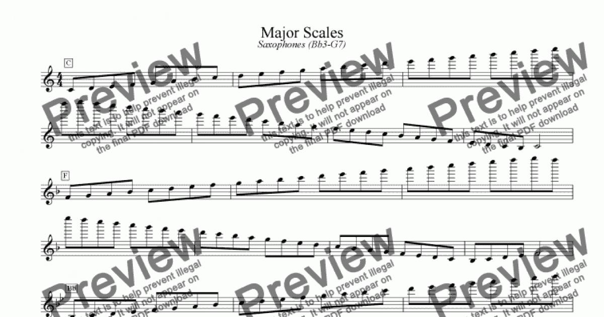 all major and minor scales pdf