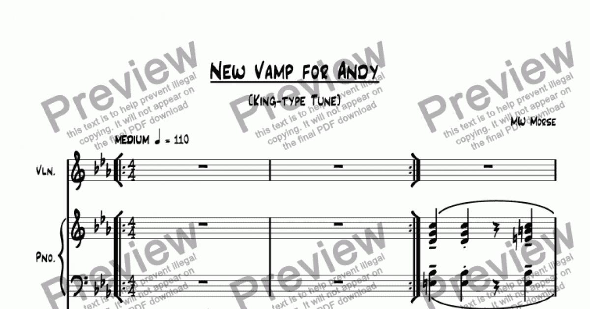 New Vamp for Andy - Download Sheet Music PDF file