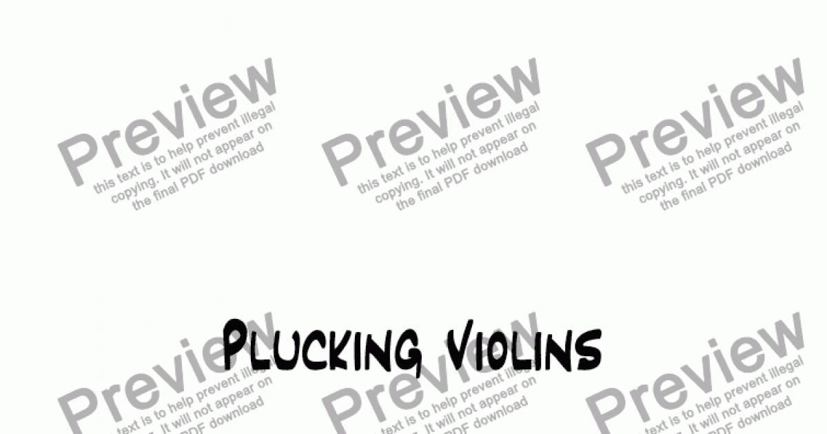 violin plucking