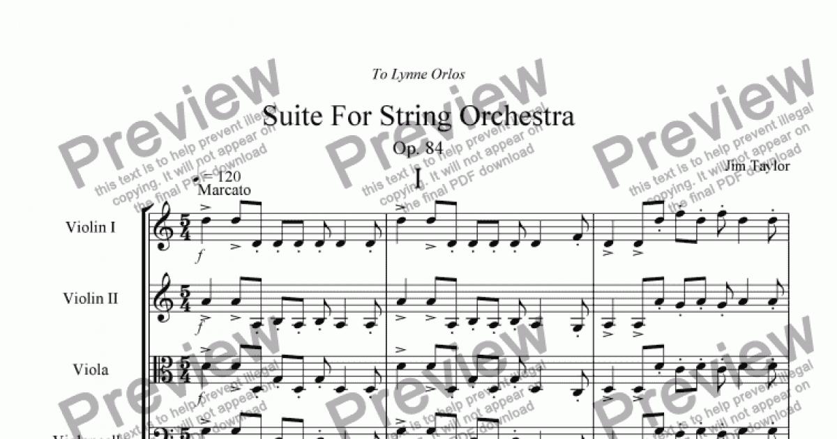 Suite For String Orchestra Download Sheet Music Pdf File