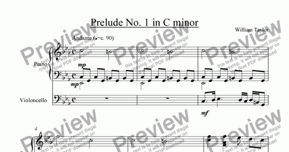 Prelude No. 1 in C Minor - Download Sheet Music PDF file