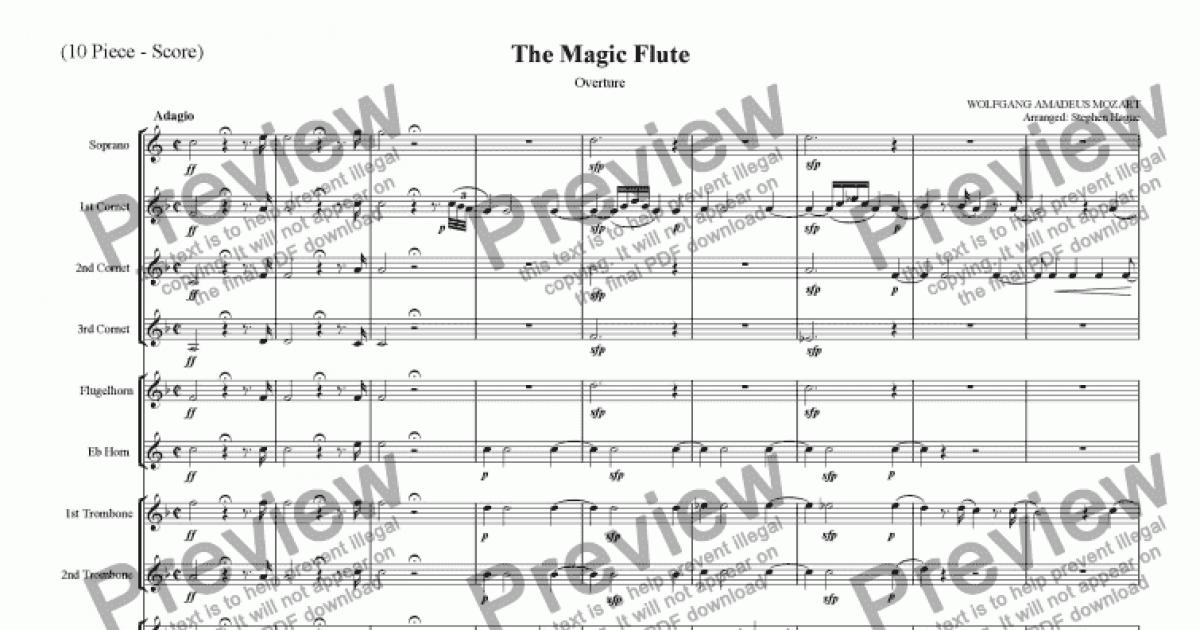 Overture The Magic Flute Download Sheet Music Pdf File