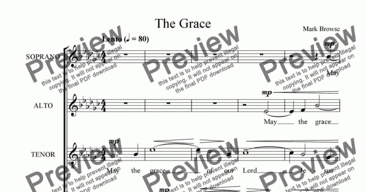 The Grace - Download Sheet Music Pdf File