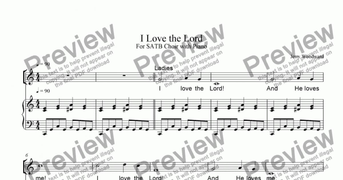 I Love the Lord - Download Sheet Music PDF file