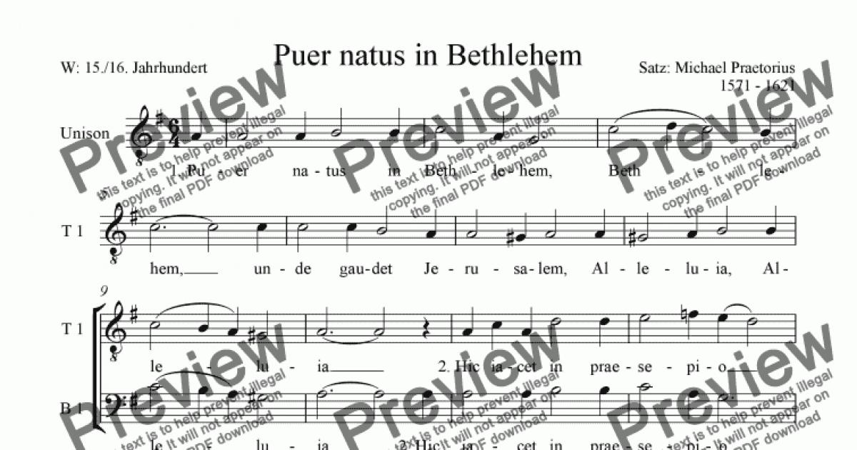 puer natus in bethlehem lyrics
