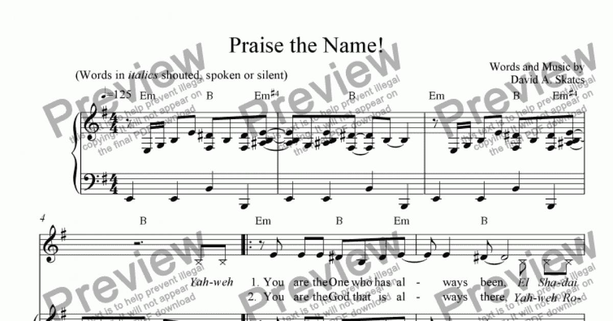 praise-the-name-download-sheet-music-pdf-file