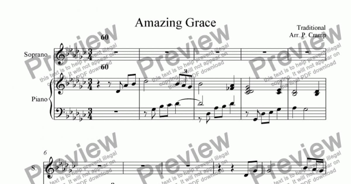 Amazing Grace - Download Sheet Music PDF file