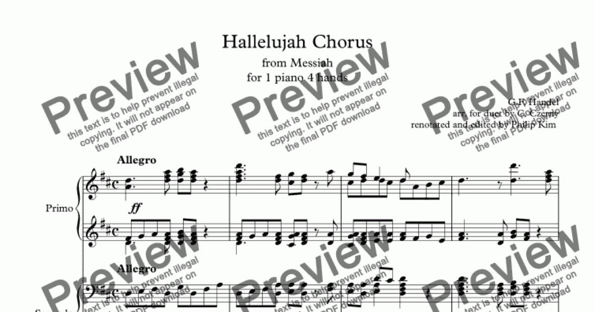 Hallelujah Chorus - Download Sheet Music PDF file