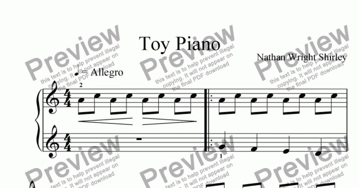 Toy Piano - Download Sheet Music PDF file
