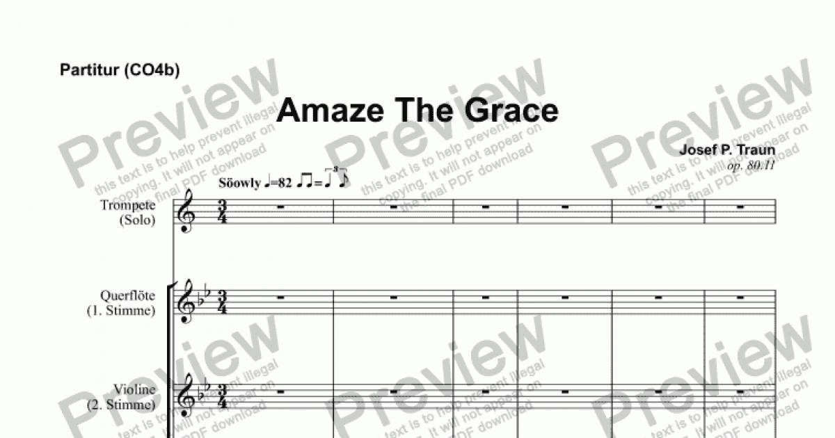 Amaze The Grace (JCO/Score & Parts) - Download Sheet Music PDF file