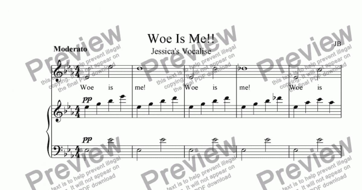 Woe Is Me Download Sheet Music Pdf File 8030