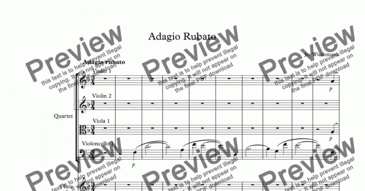 Adagio Rubato - Download Sheet Music PDF file