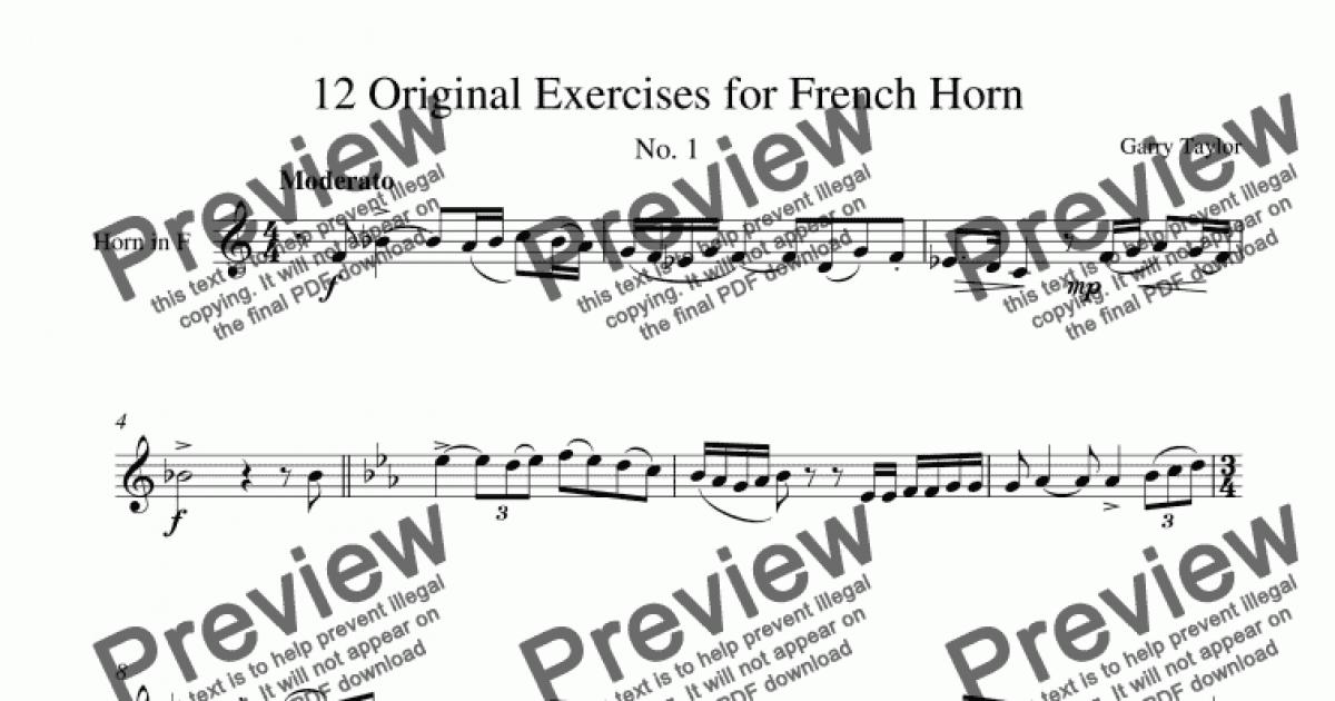 12-original-exercises-for-french-horn-download-sheet-music-pdf-file