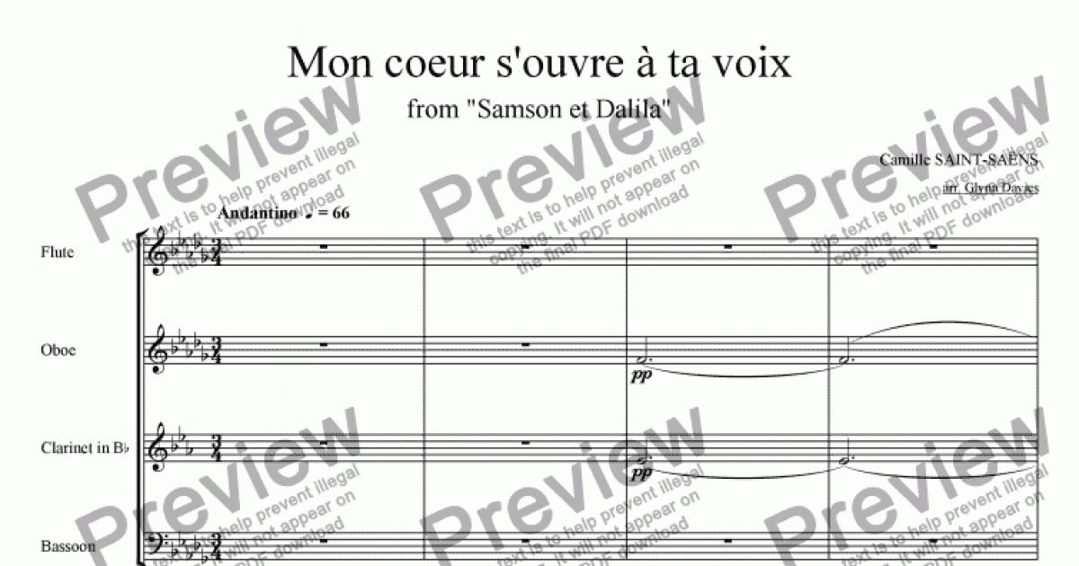 Mon coeur souvre a ta voix pdf