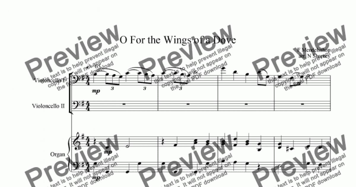 O For The Wings Of A Dove - Download Sheet Music PDF file