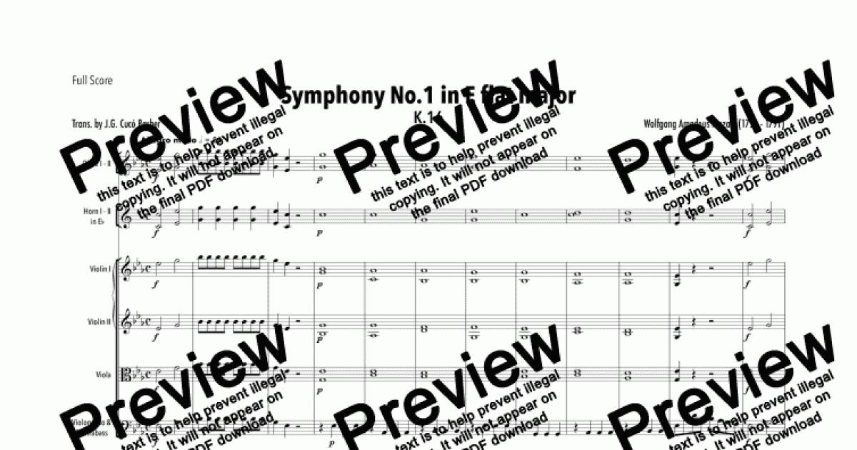 symphony no. 1 in e flat major, k. 16: i. molto allegro