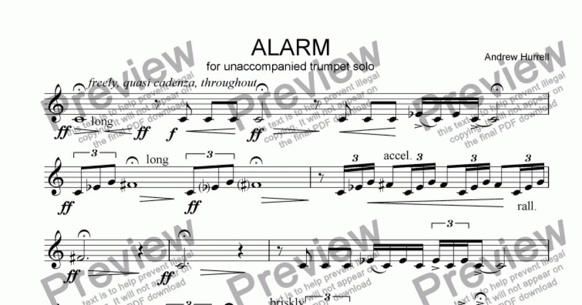 Alarm Download Sheet Music PDF file